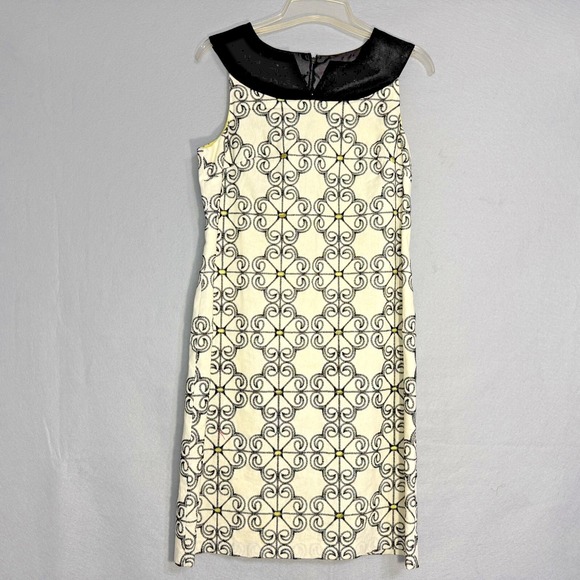 Adrianna Papell Dresses & Skirts - Adrianna Papell Women's Sleeveless Sheath Dress Size 8 Retro Mod Twee Cocktail